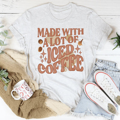 Camiseta hecha con mucho café helado