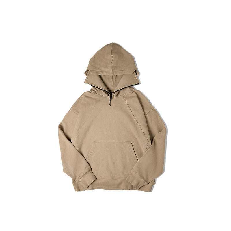Maden Workwear American Heavyweight Balaclava Hoodie with Zipper High Street Tactical Men's Autumn Coat - Korvel
