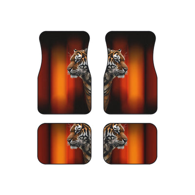 Majestic Tiger Car Mats - Set of 4 | Durable Auto Accessories