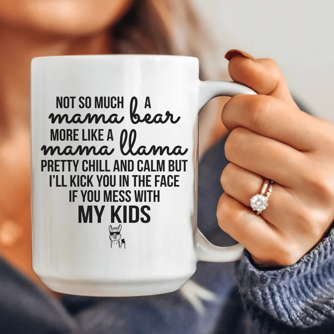 Taza de cerámica Mamá Llama 15 oz