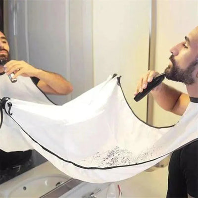 Portable Beard Grooming Apron for Easy Cleanup