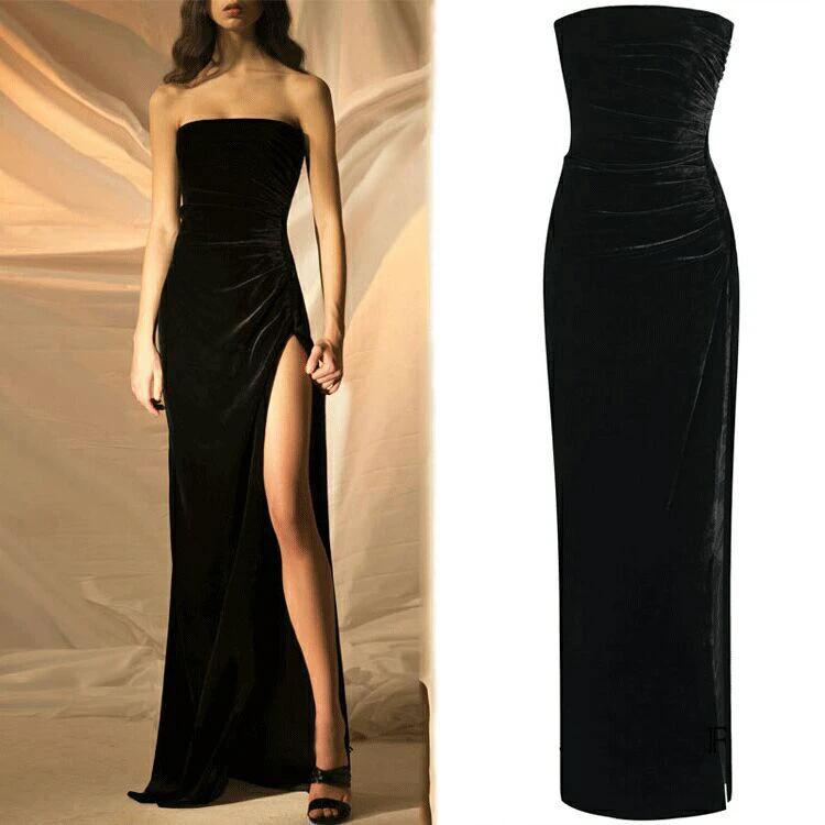 Robe de soirée élégante à jupe longue pour occasions spéciales