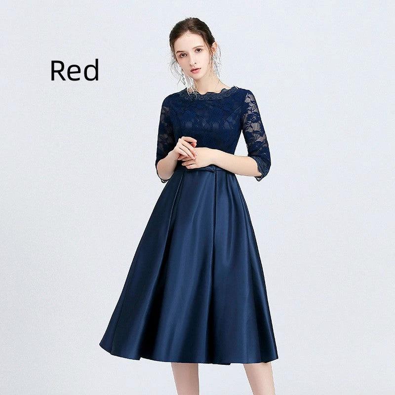 Robe de Soirée Décontractée Mi-Longue Polyvalente pour Femmes