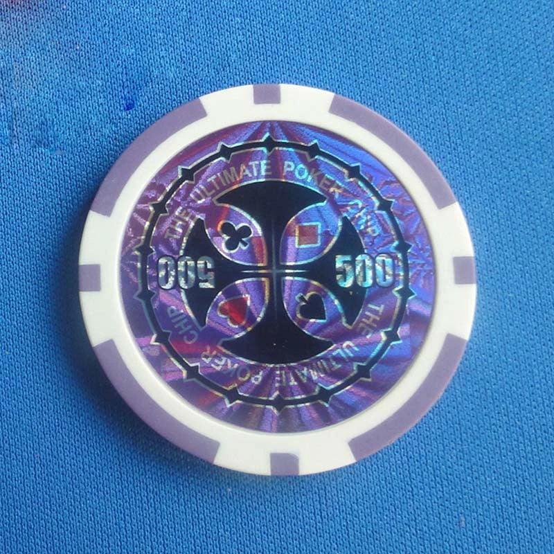 Ensemble de jetons de poker en plastique ABS de qualité supérieure à deux couleurs