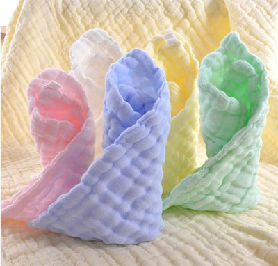 Natural Cotton Baby Washcloths - Soft and Gentle for Newborns