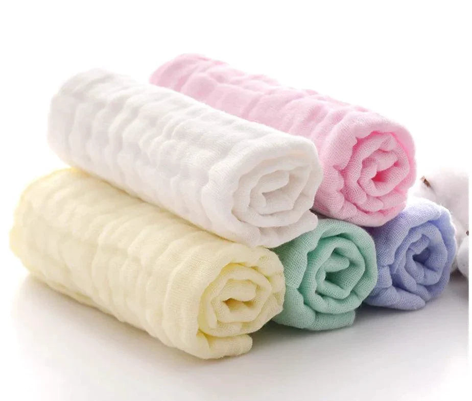 Toallitas de Algodón Natural para Bebés - Suaves y Gentiles para Recién Nacidos