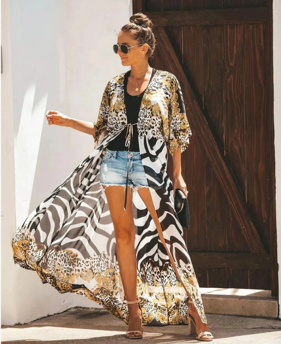 Vestido Kimono Breeze - Estilo Verano Sin Esfuerzo