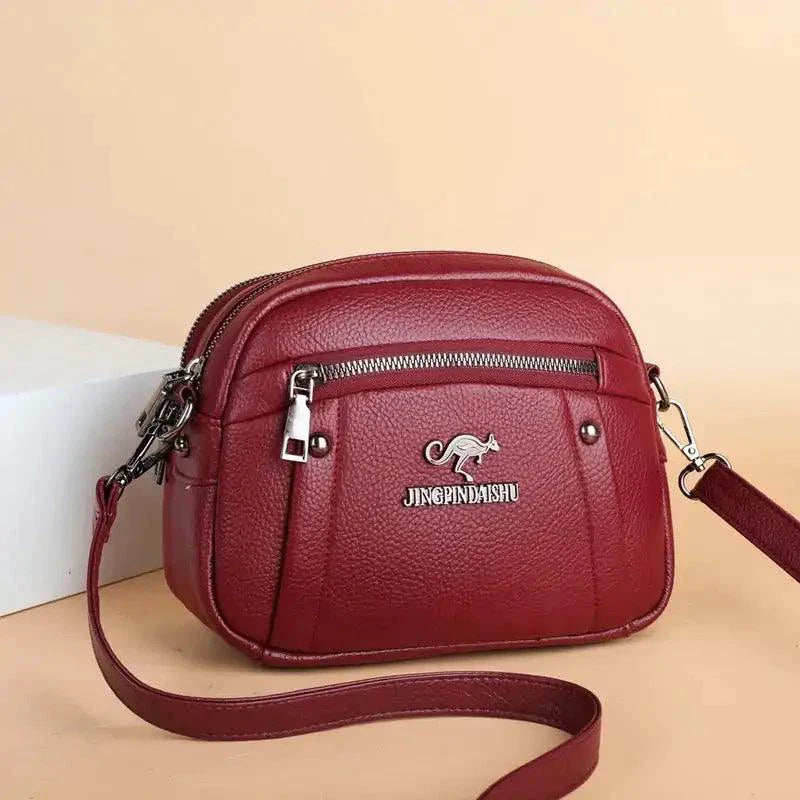 Sac circulaire en cuir chic