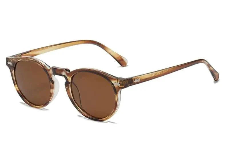 Lunettes de soleil rondes chic avec protection UV
