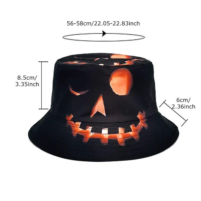 Chapeau de pêcheur citrouille d'Halloween - Design cartoon créatif