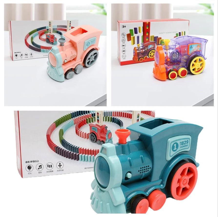 Juego de Bloques de Construcción Mandotos Electric Domino Train