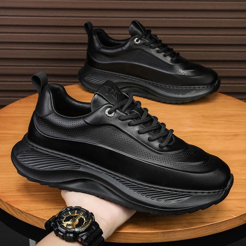Zapatillas Casual de Suela Gruesa para Hombre - Transpirables y Elegantes