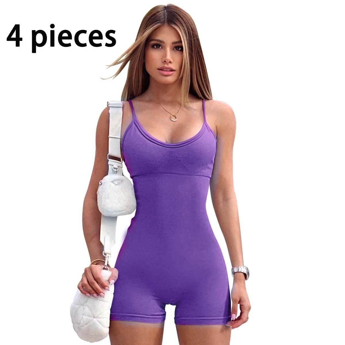 Mono Corto con Tirantes para Mujeres - Ropa Activa Elegante