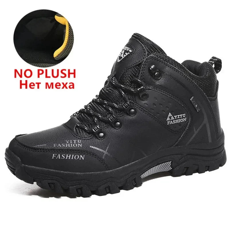 Botas de Cuero Impermeables de Invierno para Hombre Premium para Actividades al Aire Libre