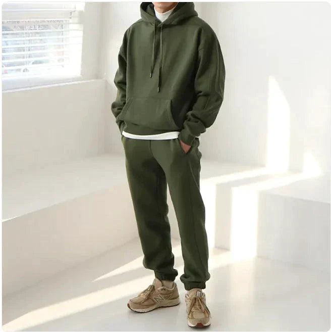 Men's Hooded Sports Sweatshirt Set