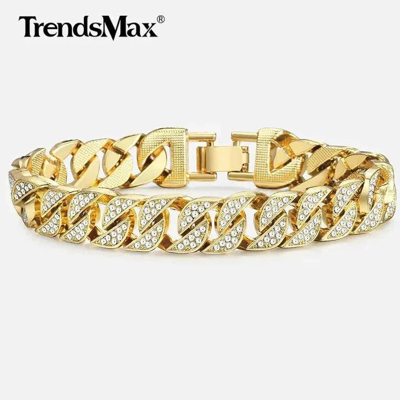Pulsera de Cadena de Oro de Lujo para Hombre