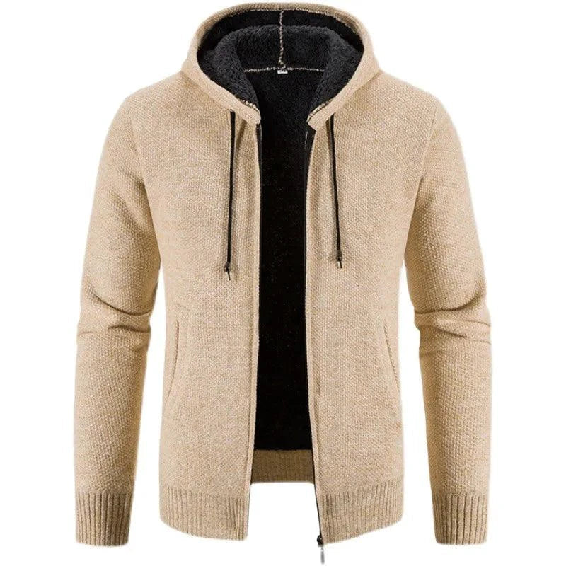 Chaqueta de Cárdigan de Forro Polar Estilosa para Hombre