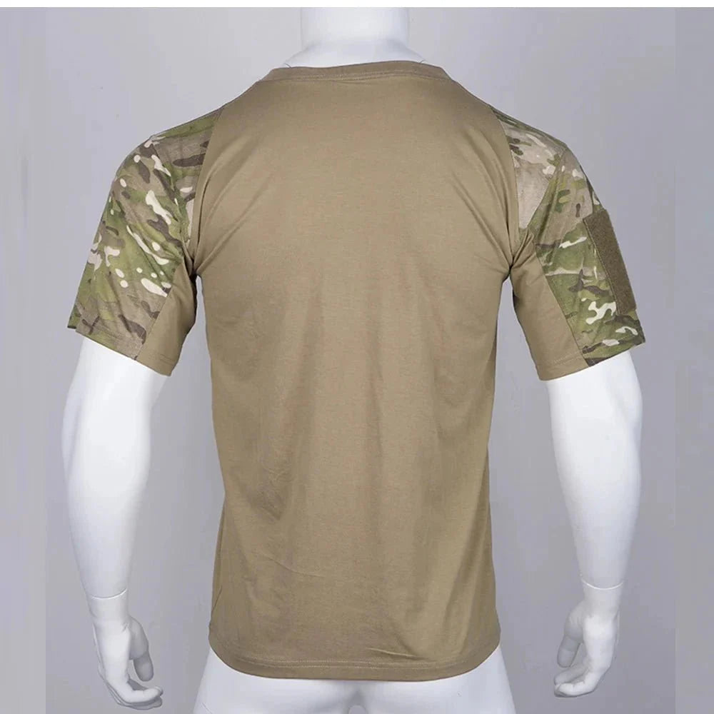 Camisa de Combate Táctica Camuflada para Hombre - Ropa Activa para Exterior