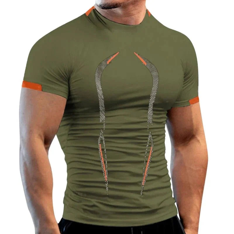 Camiseta de Verano Transpirable de Secado Rápido para Hombre