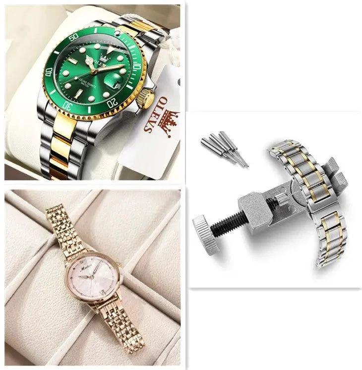 Montre à Quartz de Luxe pour Femme avec Accents en Diamant