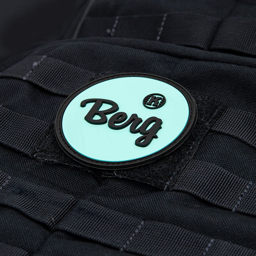 Berg - Parche Coleccionista Eco-PVC con Respaldo de Gancho y Bucle