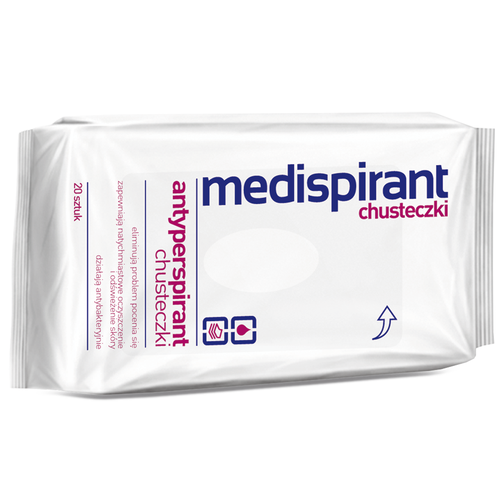 Lingettes Medispirant - 20 Lingettes Rafraîchissantes Premium