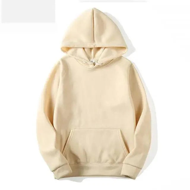 Hoodie décontracté pour hommes en couleur unie pour le printemps et l'automne