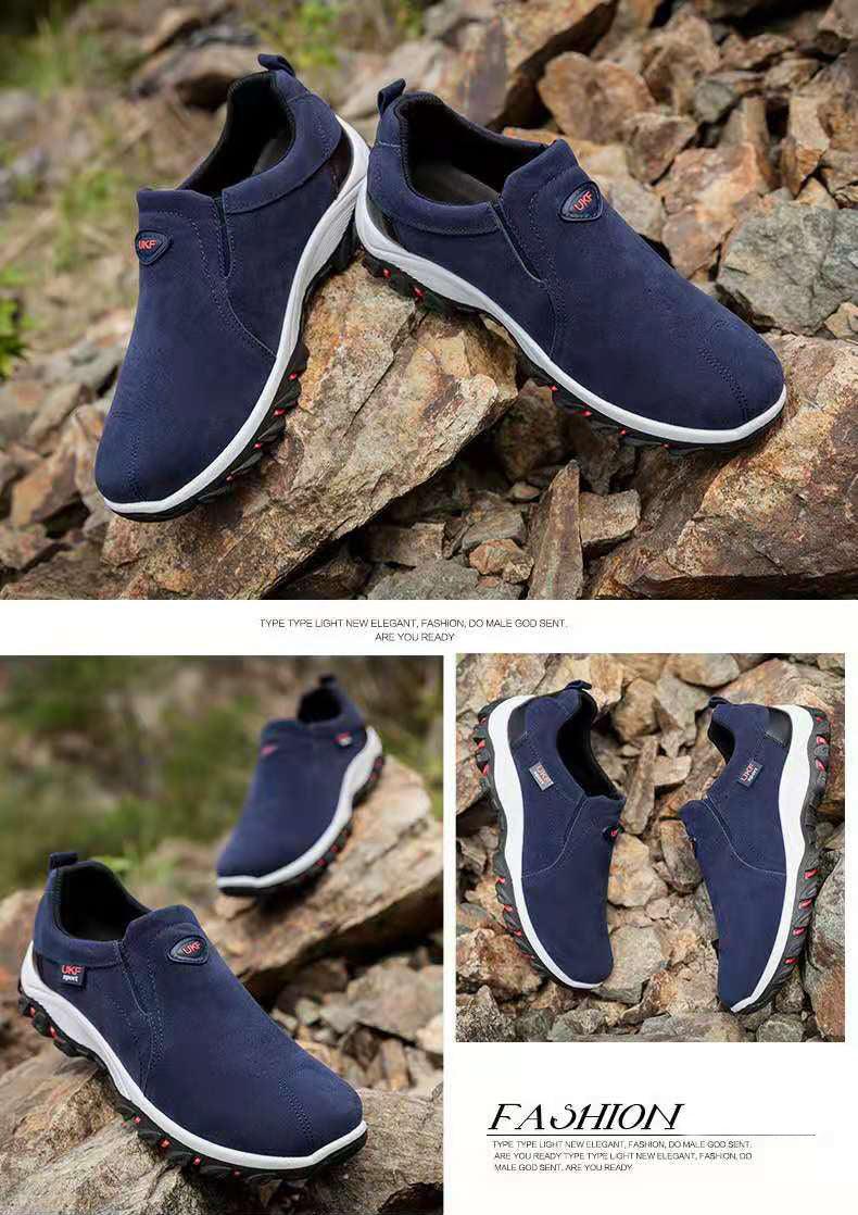 Men's Lightweight Slip-On Casual Sneakers for Outdoor Activities - Korvel