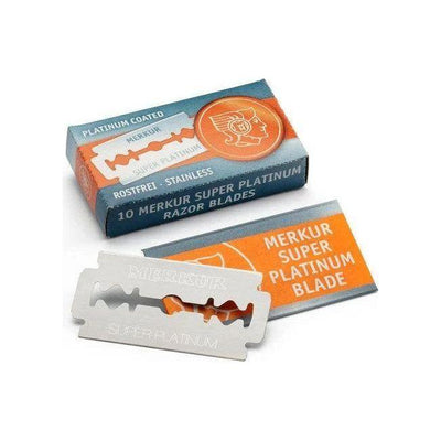 Merkur Super Platinum Double Edge Safety Razor Blades - 10 Pack