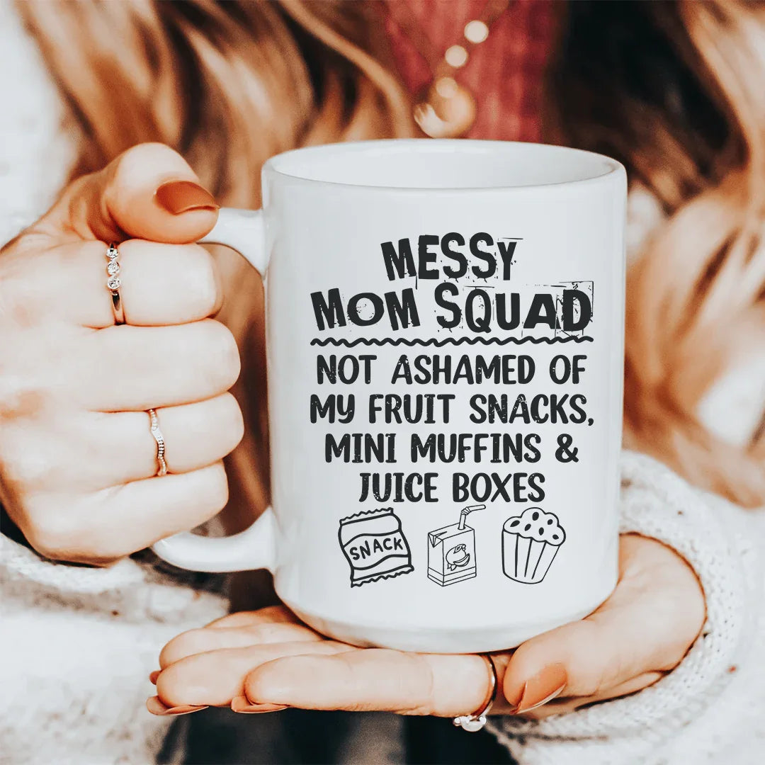 Messy Mom Squad Ceramic Mug - 15 oz Premium Drinkware