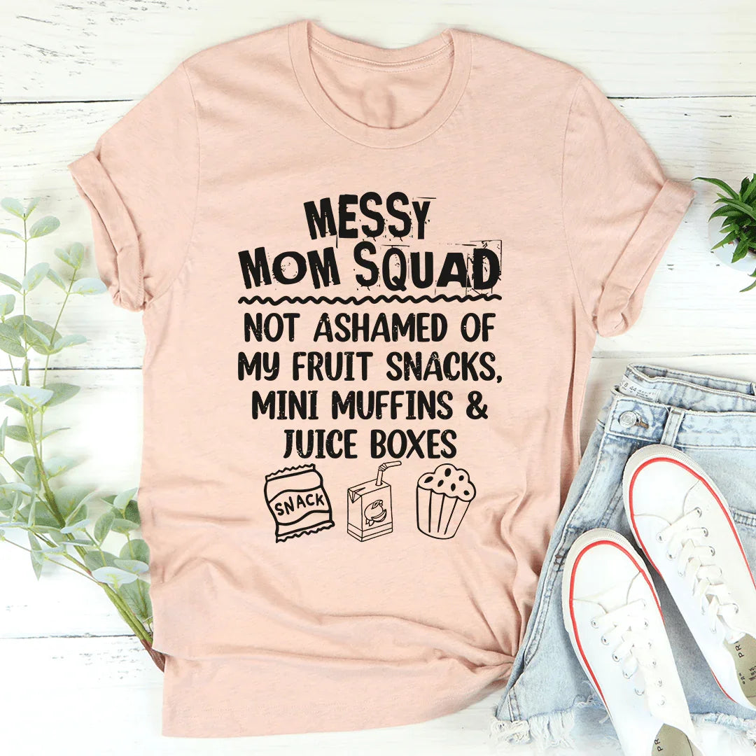Camiseta del equipo de mamás desordenadas