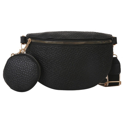 Minimalist chest bag for women's crossbody single shoulder diagonal cross waist bag - Korvel