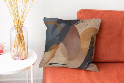Modern Floral Linen Cotton Pillow Cover for Elegant Home Decor