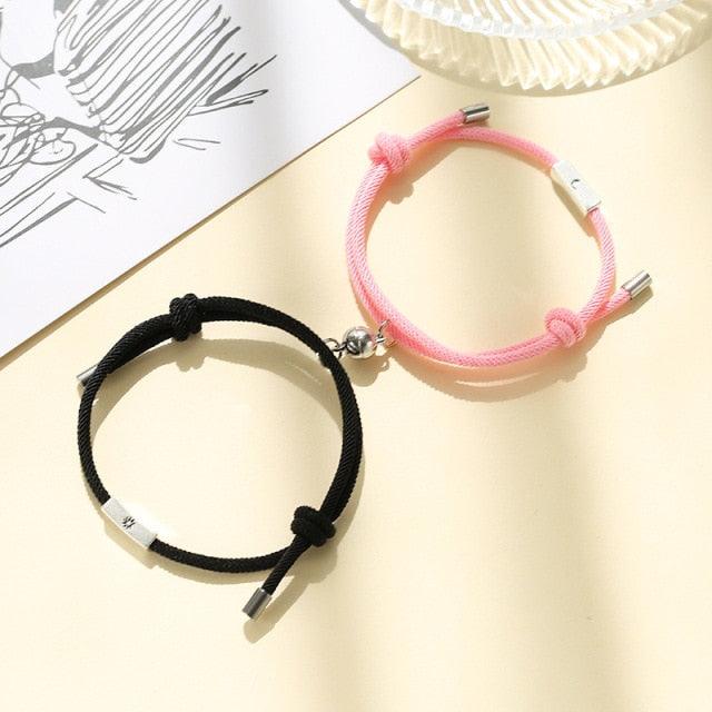 Modern Sun Moon Charm Bracelets for Couples