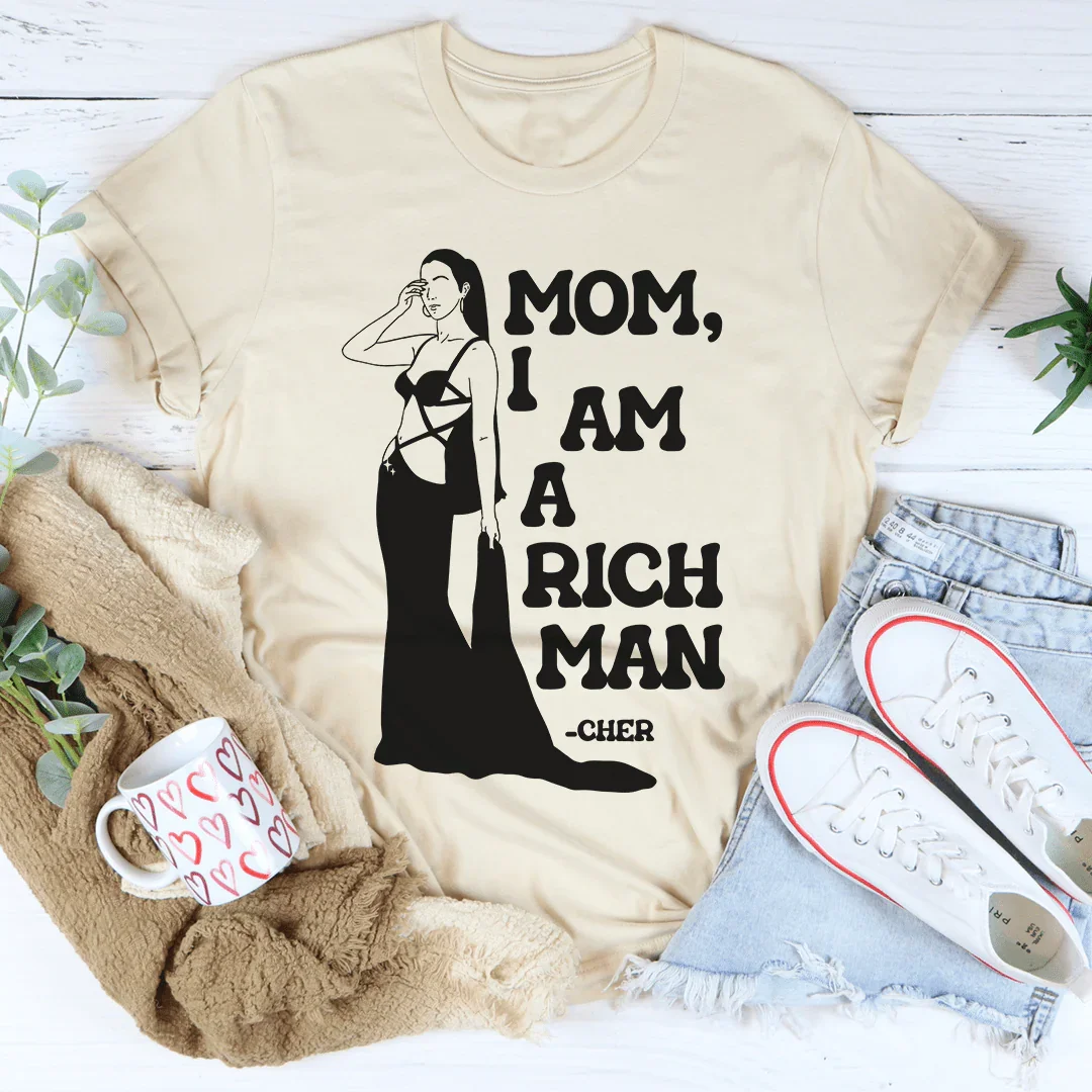 Camiseta "Mamá, soy un hombre rico"