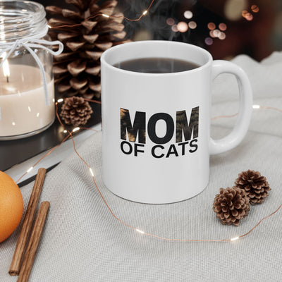 Taza de Cerámica Mamá de Gatos - Regalo Ideal para Entusiastas de los Gatos