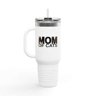 Mom of Cats Insulated Travel Mug - 40oz Coffee Tumbler