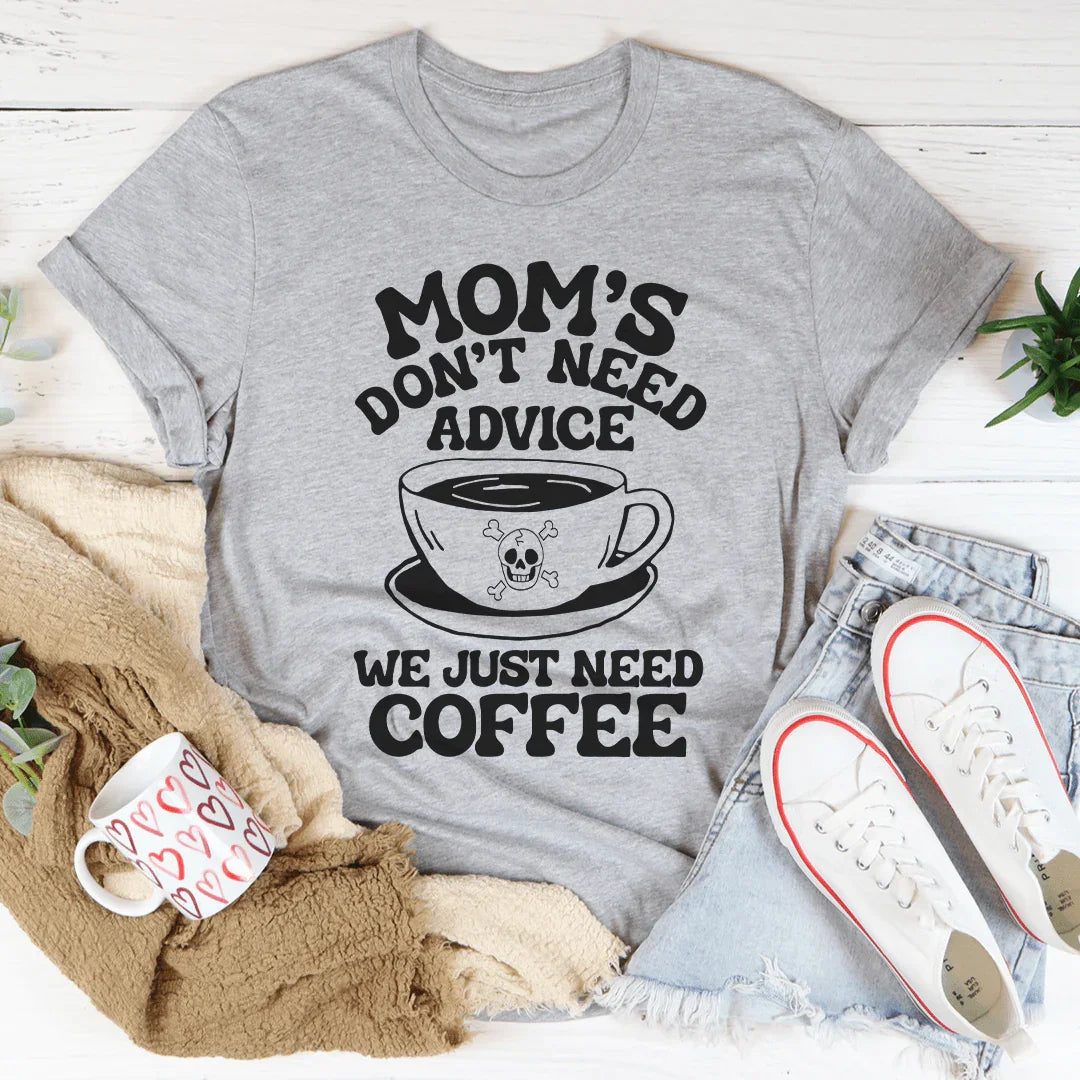 Mom's Coffee Tee - A Perfect Blend of Comfort and Style