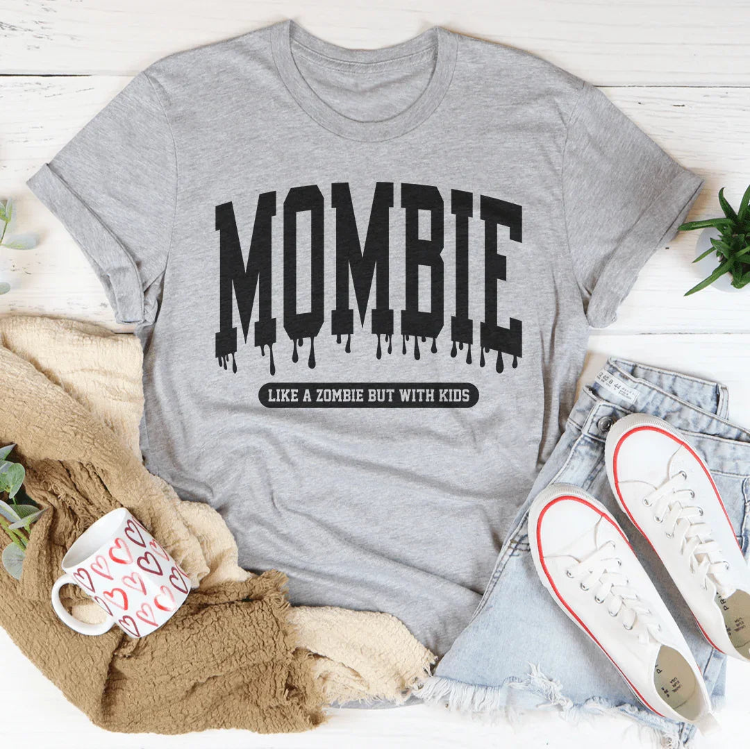 Camiseta de mamá como un zombi pero con niños