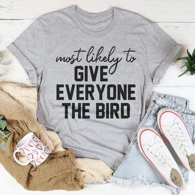 Camiseta de Acción de Gracias con el pájaro más probable para regalarle a todos