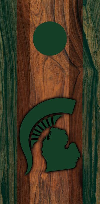 Premium Michigan Green Pro Style Cornhole Boards - Built to Last - Korvel