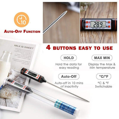 Multifunctional Digital Kitchen Thermometer for Precise Cooking