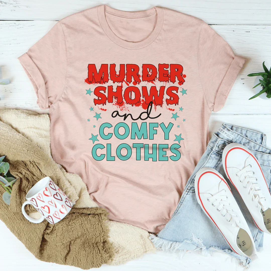 Camiseta de programas de asesinatos y ropa cómoda
