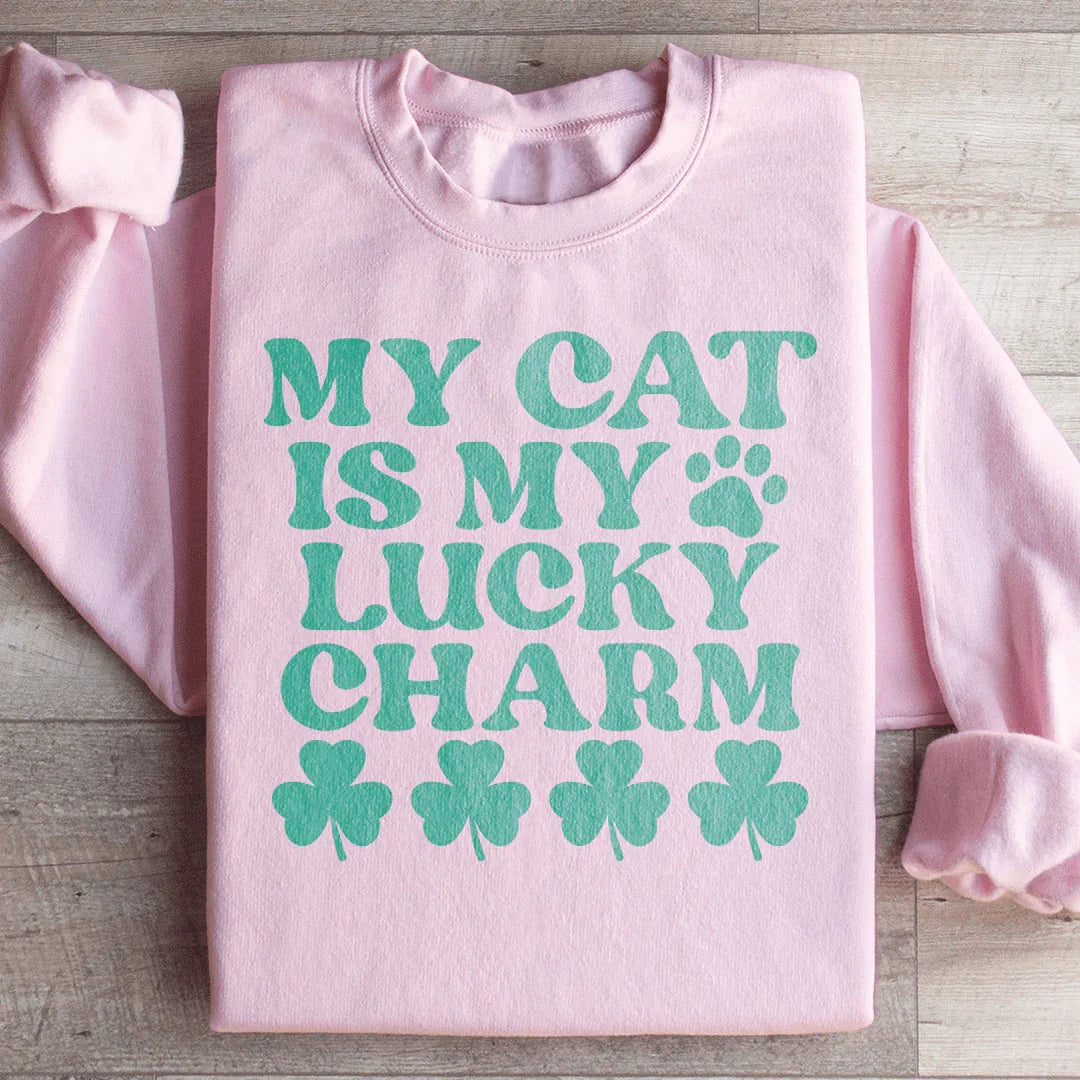 Mon chat est mon porte-bonheur Sweatshirt
