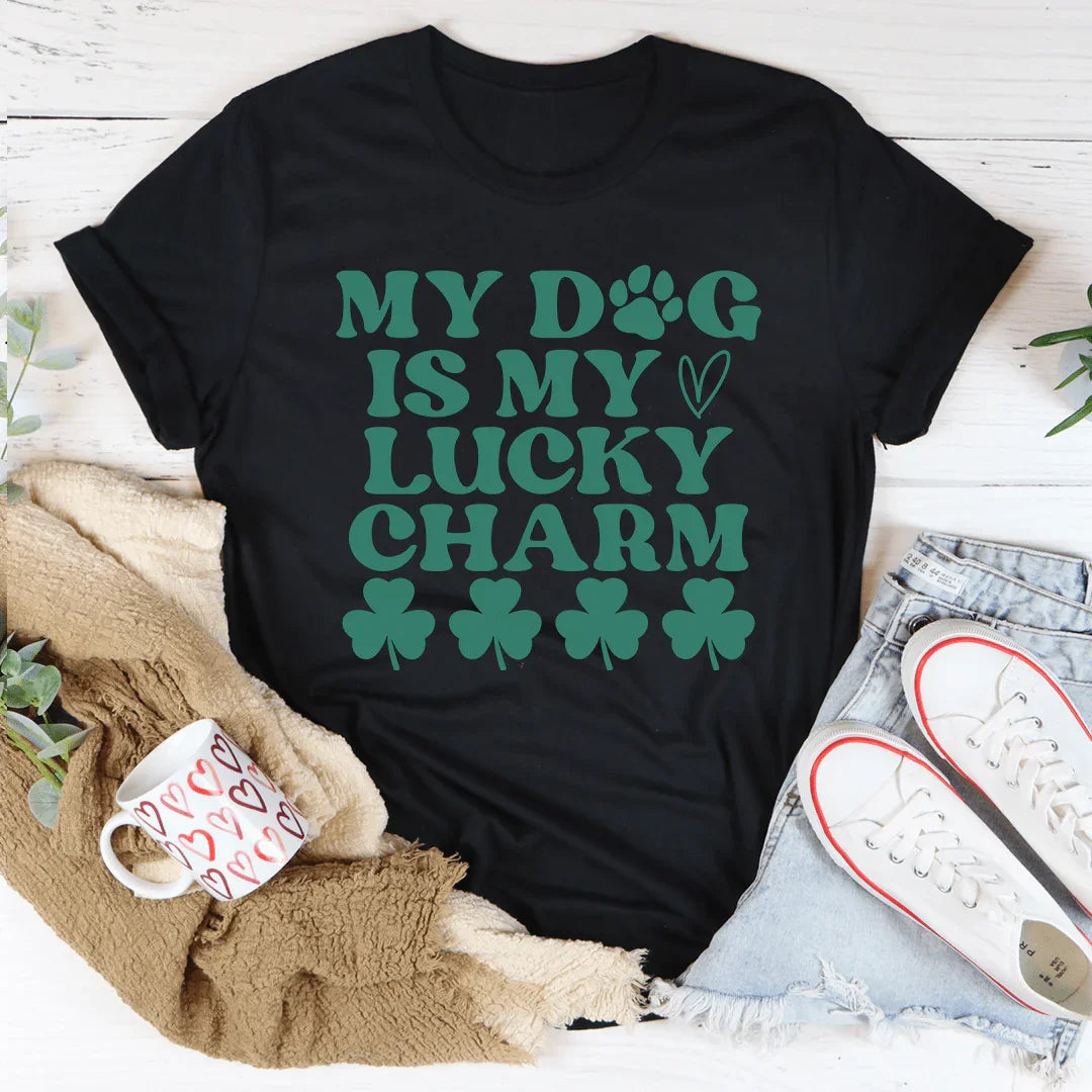 Camiseta Mi perro es mi amuleto de la suerte
