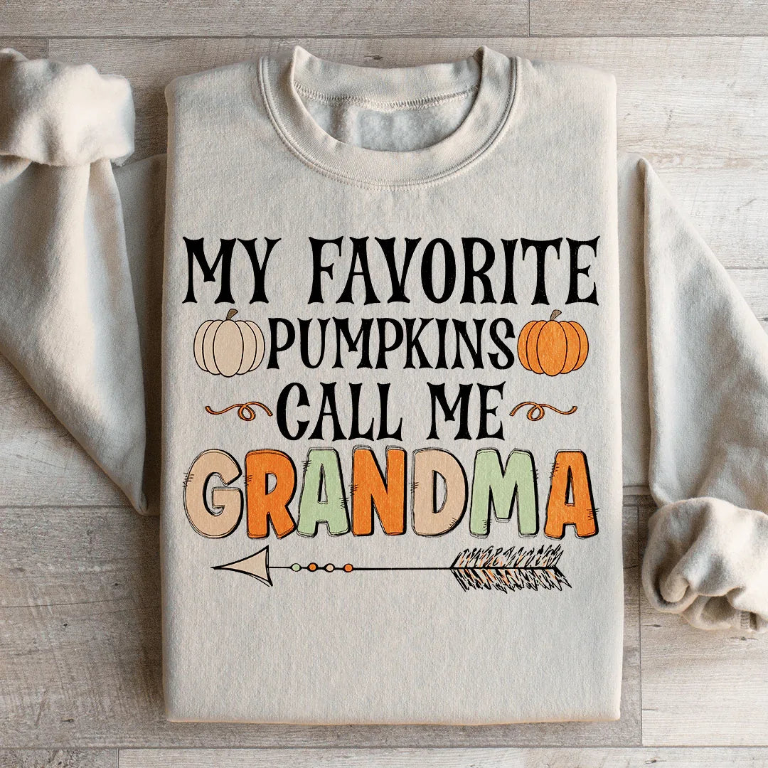 Sudadera "Mis calabazas favoritas me llaman abuela"