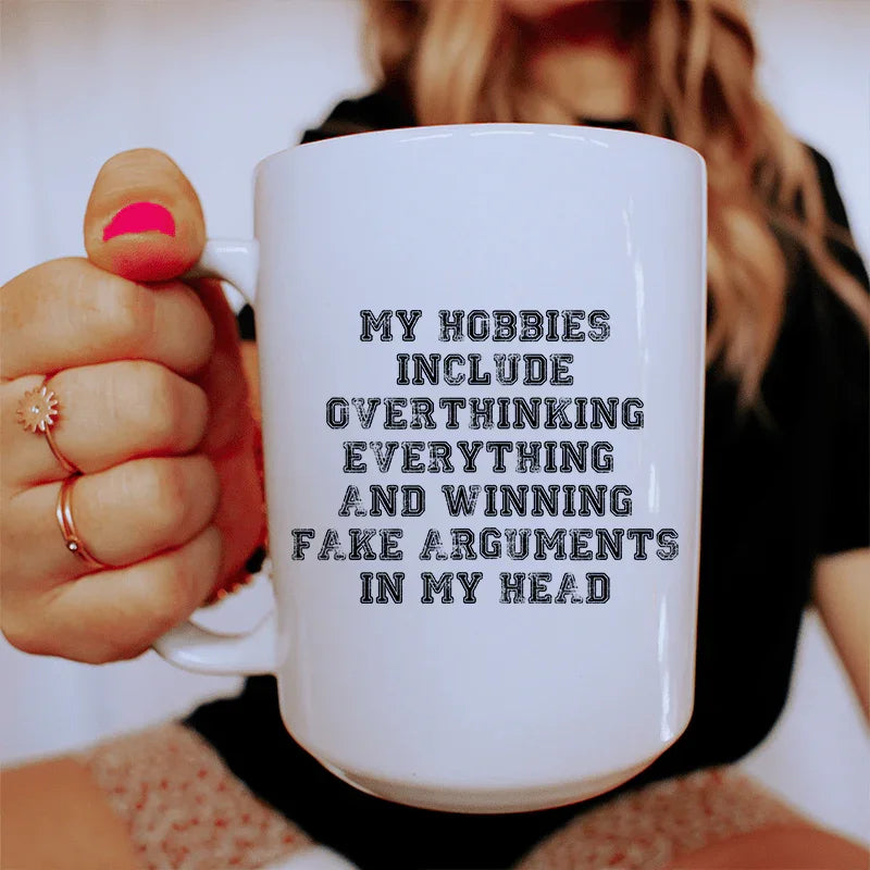 Taza de cerámica Mis aficiones 15 oz