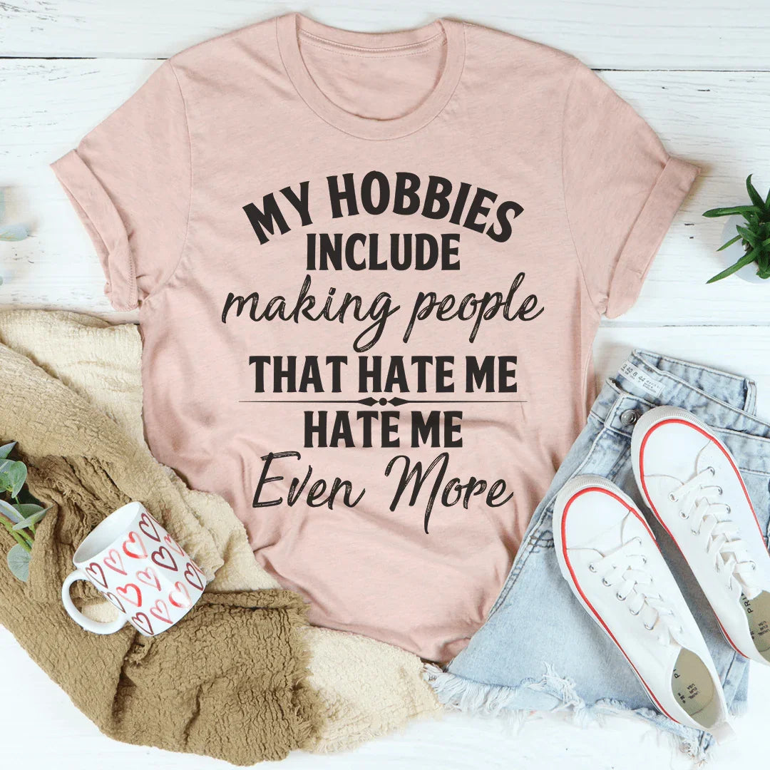 My Hobbies Tee - Premium Cotton T-Shirt