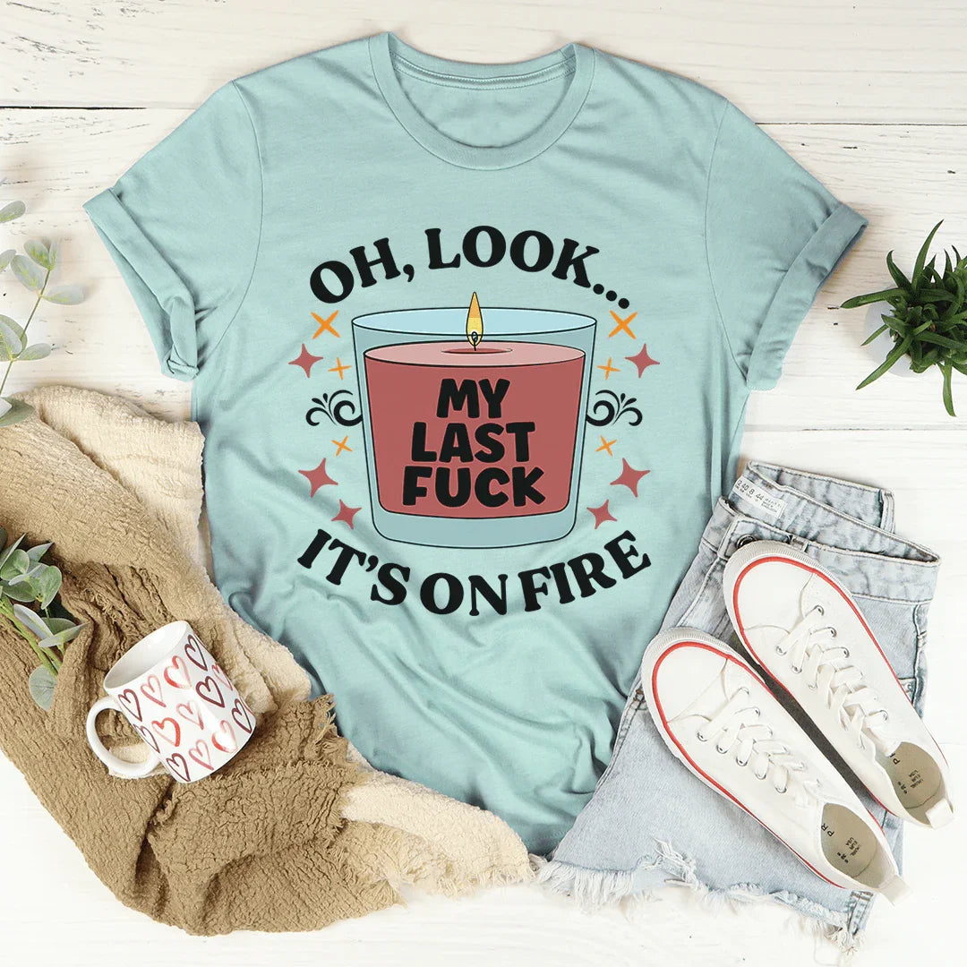 Mi última camiseta Fck Oh, mira que está en llamas