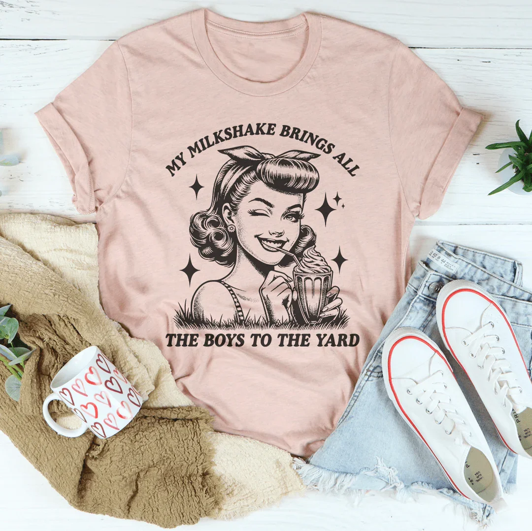 Mi batido atrae a todos los chicos al patio Tee